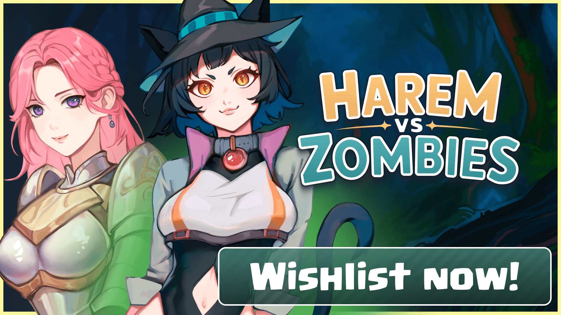 The Harem vs Zombies page is now live on Steam!