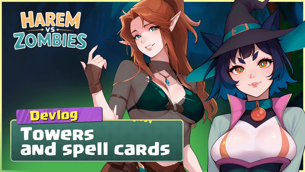 One Unit Is Good, and Three Are Deadly. The Card System of Harem vs Zombies