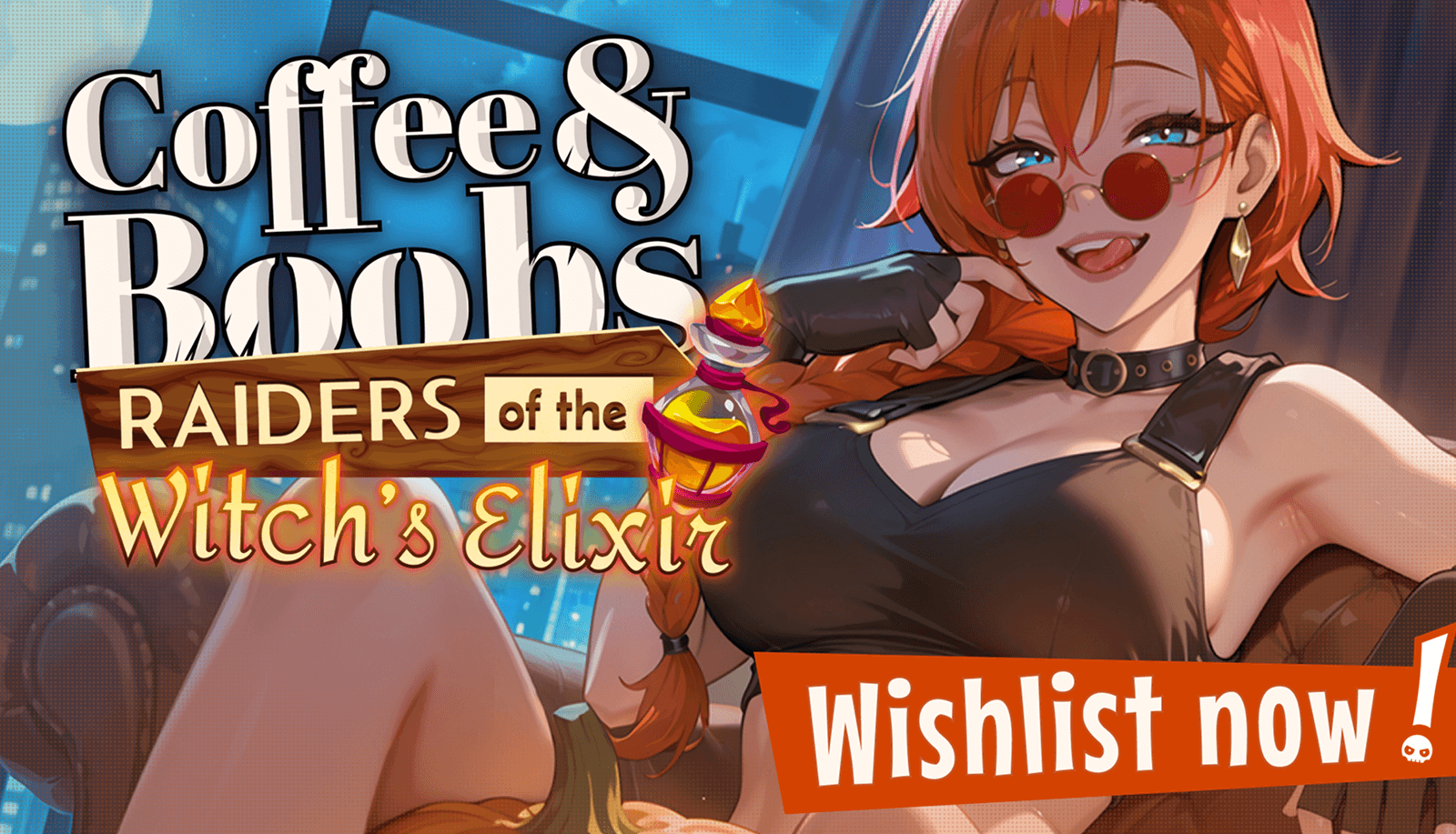 🎃 Welcome the new DLC for Coffee & Boobs — Raiders of the Witch's Elixir!